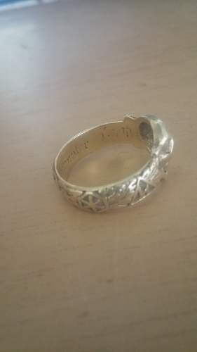 WW II Himmler signed gold ring