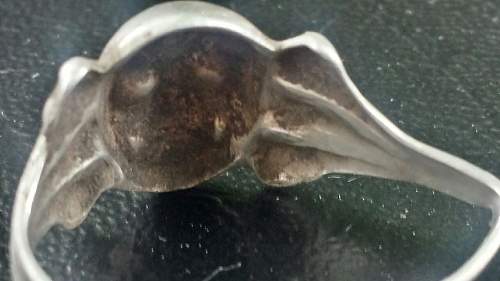 Skull ring in silver, 830 probe