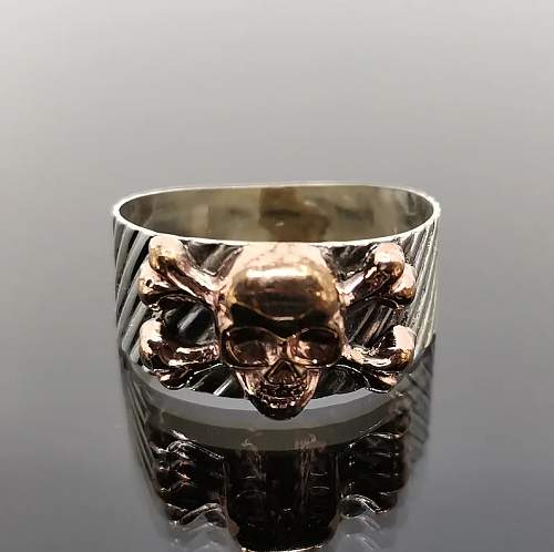 Skull Ring 2 piece 800 Silver