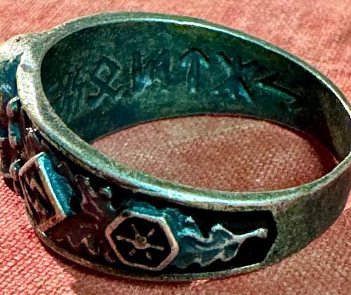 SS Totenkopf Silver Ring with Oak Leaves - Authentic or Not?