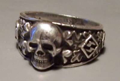 SS Stalingrad Officers Totenkopf Skull Ring