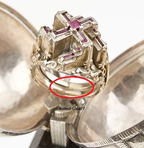 Adolf hitler's &quot;lost&quot; ruby and gold swastika ring