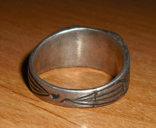 Nazi 1944 sliver RING  SS ring??