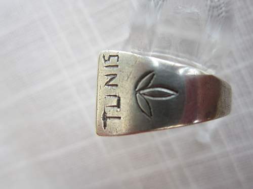 Tunis ring with hallmark.