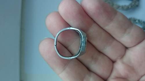 SS TK Ring with Weird Engraving