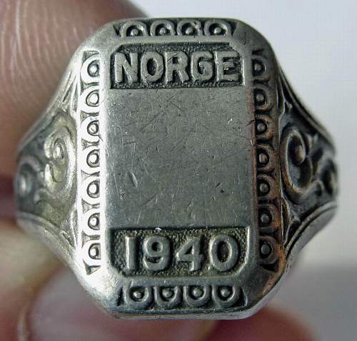 German? ring. &quot;Norge 1940&quot;. Is it real?