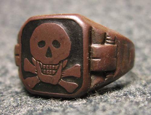 Freikorps Wehrwolf Skull ring