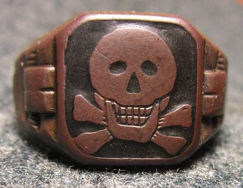 Freikorps Wehrwolf Skull ring