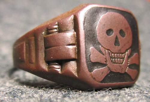 Freikorps Wehrwolf Skull ring