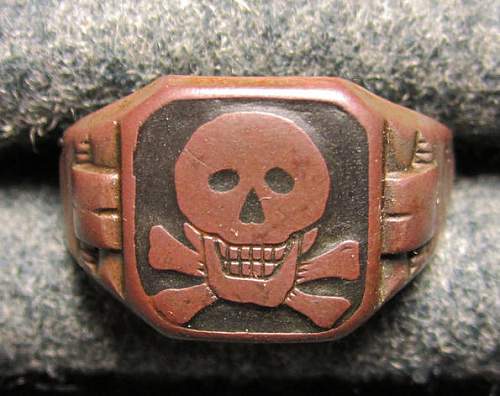 Freikorps Wehrwolf Skull ring