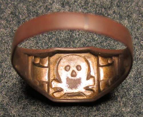 Freikorps Wehrwolf Skull ring