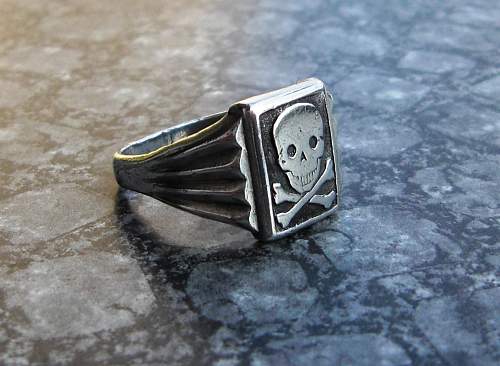 Freikorps Wehrwolf Skull ring