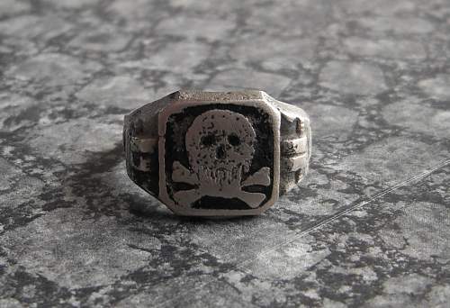 Freikorps Wehrwolf Skull ring
