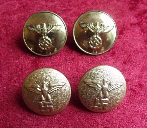 NSDAP Uniform Buttons