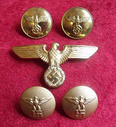 NSDAP Uniform Buttons