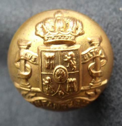 King Alfonso XIII of Spain Infantry Buttons