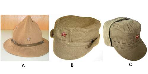 Soviet Afghanistan era field caps: ID assistance