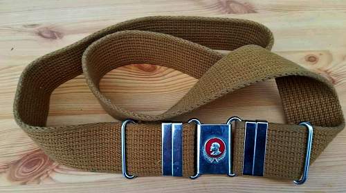 unknown Soviet (?) belt and buckle