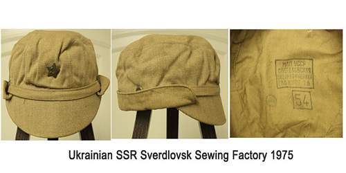 Soviet Afghanistan era field caps: ID assistance