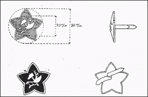 1918-22 plough and hammer RKKA stars