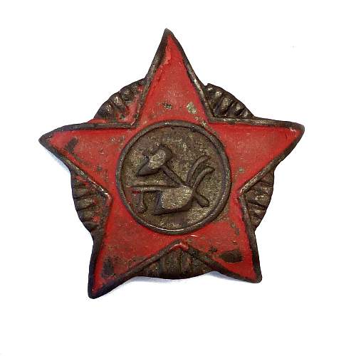 1918-22 plough and hammer RKKA stars