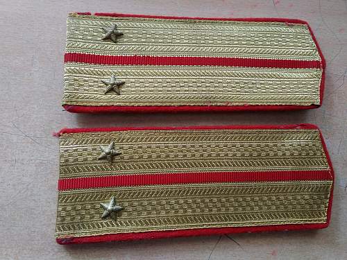 Soviet shoulder boards, artillery. M1943?