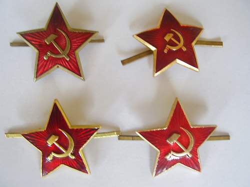 Soviet cap badges