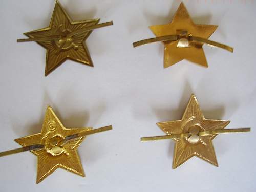 Soviet cap badges