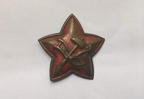 1918-22 plough and hammer RKKA stars