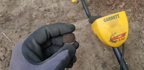 Button found in the Netherlands. Suprising metal detecting find.