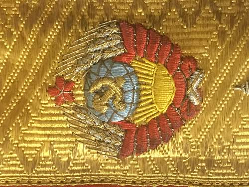 Soviet Marshal embroidery quality on Visor Hats, Shoulder Boards and Uniforms