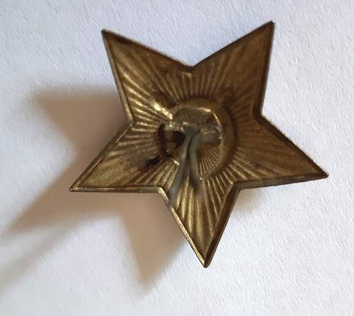 Cap red Star Soviet Army