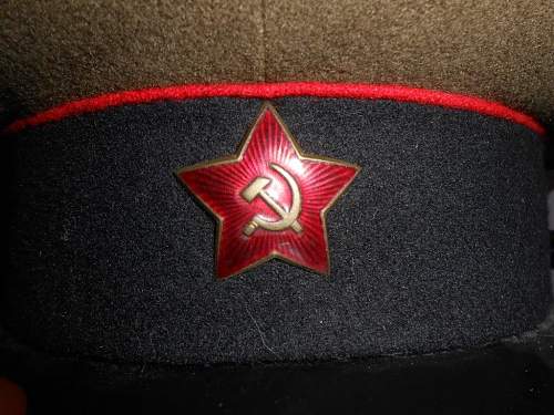 Cap red Star Soviet Army