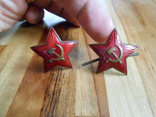 Cap red Star Soviet Army