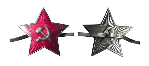 Cap red Star Soviet Army