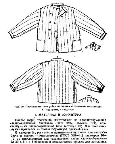 Identifying a telogreika jacket