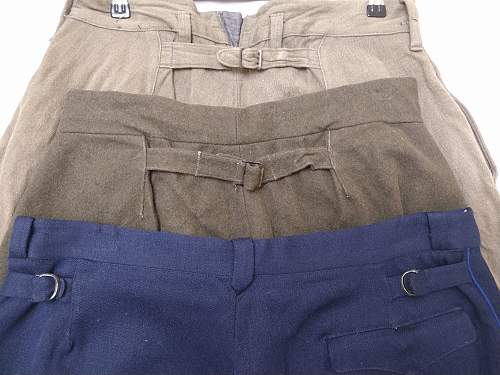 Identifying Wartime enlisted trousers