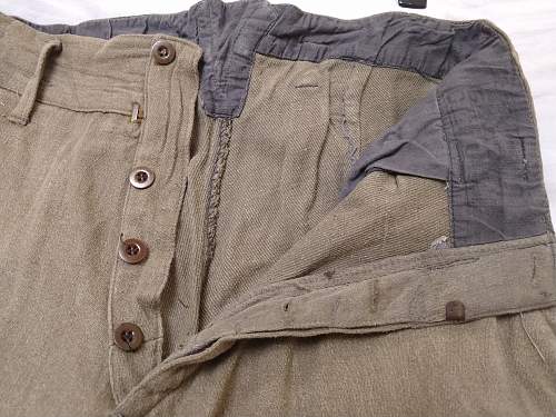 Identifying Wartime enlisted trousers