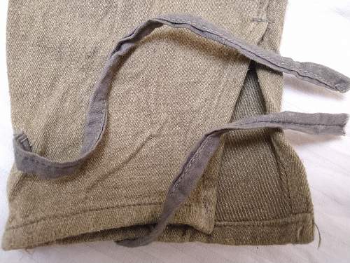 Identifying Wartime enlisted trousers