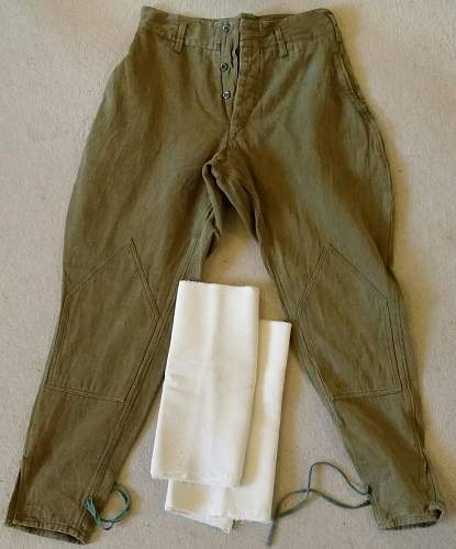 Identifying Wartime enlisted trousers