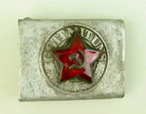 German buckle with attached star