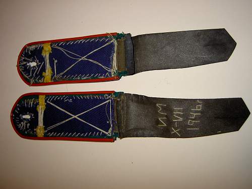 Home made frontier guard pogoni, dated 1946