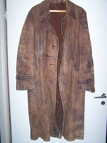 Soviet pre war M 35 officers leather coat