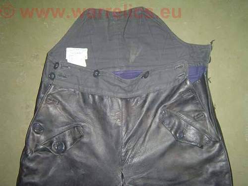 Soviet leather trouser for armored crew personel