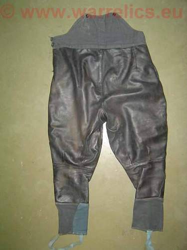 Soviet leather trouser for armored crew personel