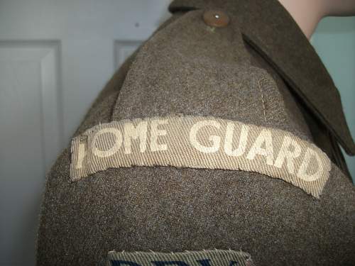 Home Guard '37 Patt' 11th Berkshire (Crowthorne Battalion) BD blouse