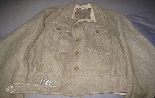 5th Indian Division 1937 Pattern Indian Made  Battle Dress Blouse