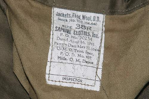 US 8th AF / AAF Badged M44 'Ike' Jacket