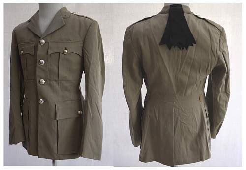 Suit, Gaberdine, Khaki, Officers, Army, Jacket 1964