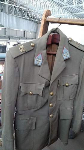 Belgian colonel uniform and visor cap